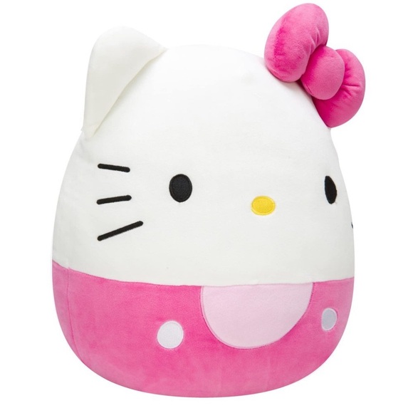 Squishmallows Hello Kitty Pink Bow & Shorts 14-Inch - Sanrio Ultrasoft NWOT - Picture 2 of 4